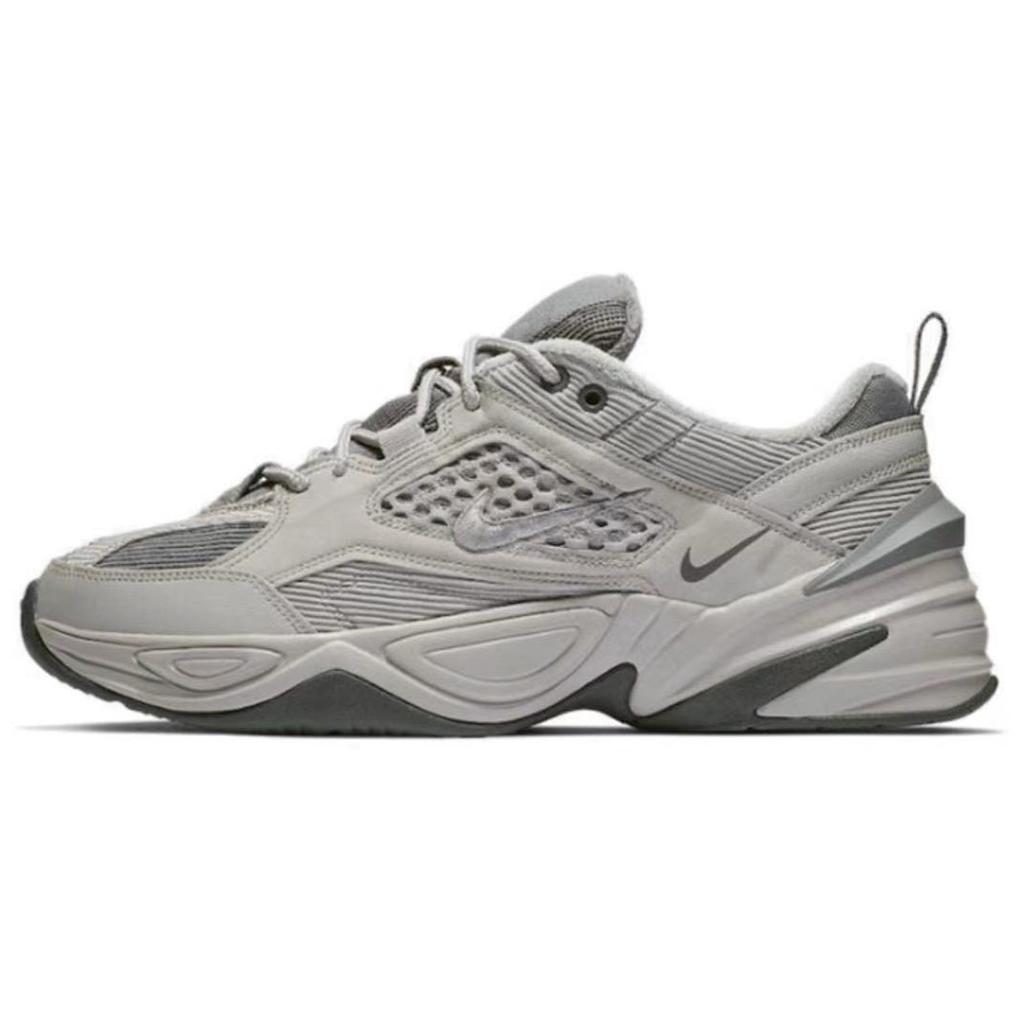 Nike M2K Tekno Устойчивые к истиранию, Баланс, Легкие, Увеличивающие рост Низкие Кроссовки на массивной подошве Унисекс Серые BV0074-001(Команда322-)