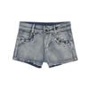 High Street Y2k Skinny Denim Shorts Women Low-Rise Trousers Sexy Vintage Hotsweet Female Aesthetic Fashion Design Pants Summer