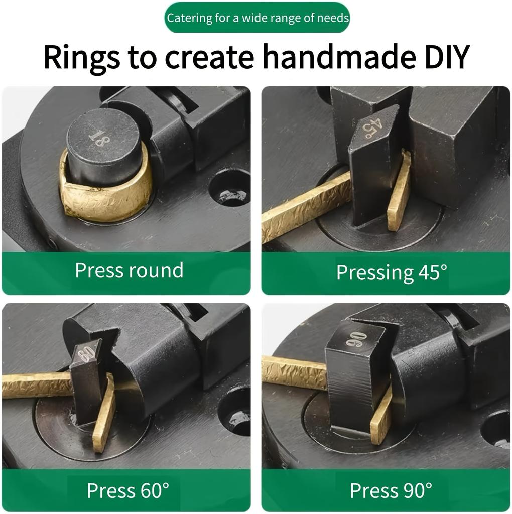 Пластиковый/Металлический Станок для Гибки Колец для Золота Серебра и Меди Многофункциональный Набор Инструментов для Округления Формовки и Прокатки Ювелирных Изделий