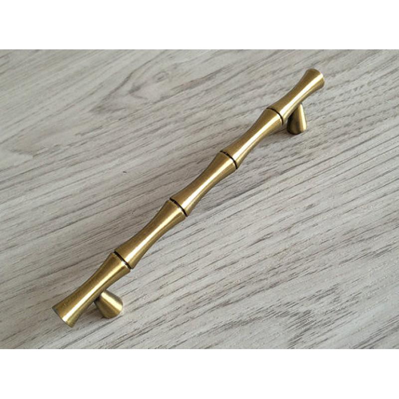 2 шт. ретро бамбуковый цинковый сплав ручка для ящика шкафа мебельная ручка-скоба античная латунь декоративные дверные ручки 64 мм 96 мм 128 мм
