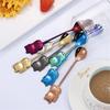 Mirror Polished Spoon Ergonomic Stainless Steel High Temperature Resistant Lucky Cat Tea Scoop Party Decor
