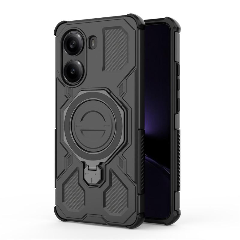 Роскошный магнитный бронированный чехол для Xiaomi Poco X7 Pro Чехлы Xiaomi Poco X7 X7 Pro Чехол Magsafe Беспроводная зарядка Чехол Poco X7 Pro