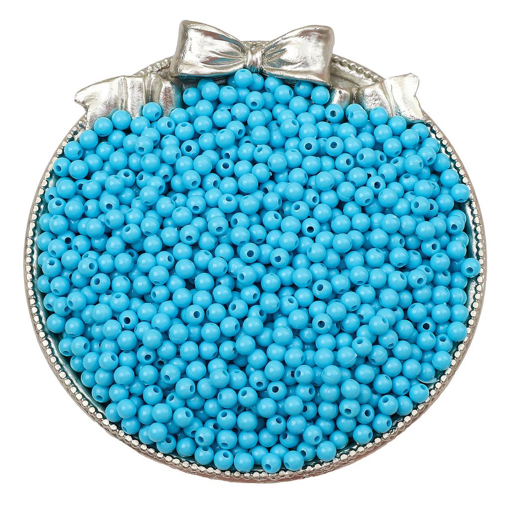 Бусины для браслета ручной работы 3/4 мм акриловые однотонные круглые бусины бусины ручная работа бусины для браслета россыпью бусины ювелирные аксессуары