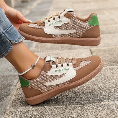 Весна Легкая Повседневная Обувь Платформа Ретро Кроссовки Высококачественная Женская Обувь Цветной Блок Повседневные Кроссовки Zapatos Mujer