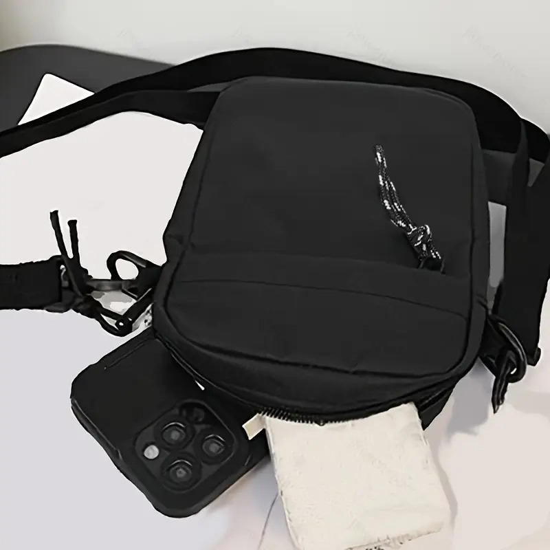 1 шт. Легкая регулируемая нейлоновая сумка-слинг через плечо для мужчин, отделение с застежкой-пряжкой, сумка через плечо для выхода в свет