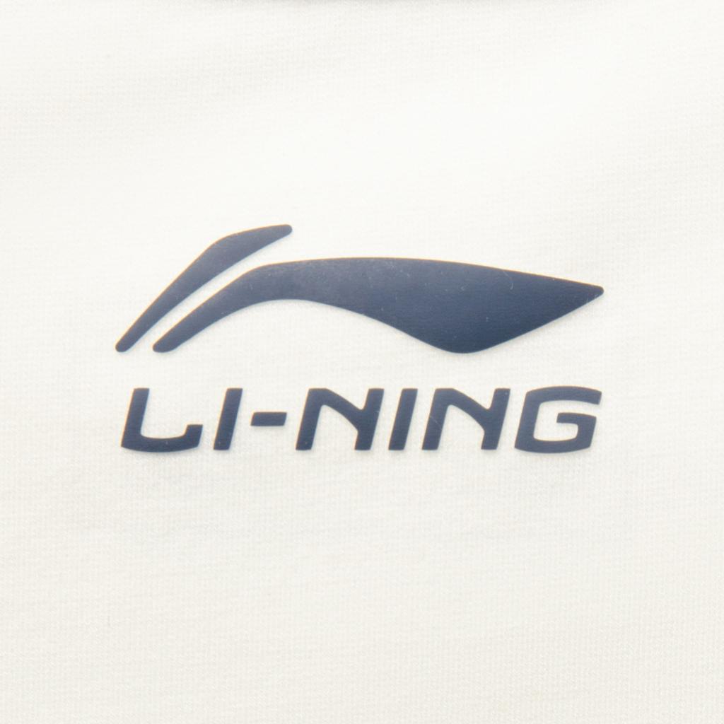 Li Ning Серия Спортивный Стиль Жизни Повседневная Простая Футболка с Круглым Вырезом и Коротким Рукавом Свободного Кроя Женская Футболка Молочно-Белый AHSV464-4