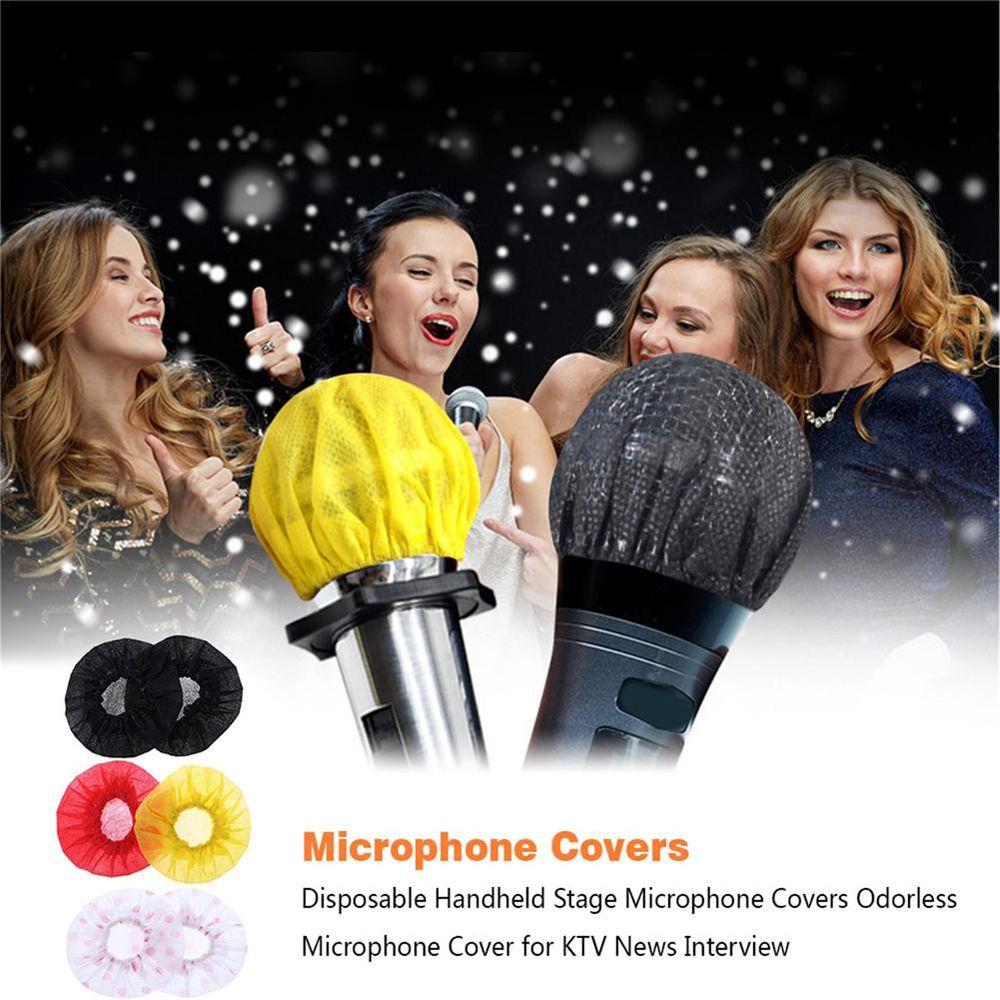 Non-woven Microphone Removal Antibacterial Cover Mic Cover Mat Mic Cap Pad Microphone Cover