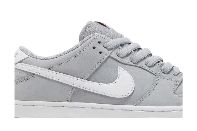 Nike SB Dunk Low Pro ISO Оранжевая этикетка Серый волк Резина