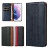 Hurtel Blue Magnetic Wallet Case for Galaxy S22 Ultra
