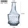 Vintage Relief Pattern Vase Madrid Size Transparent Glass Bottle European Creative Fine Mouth Palace Vase Wholesale Home Decor