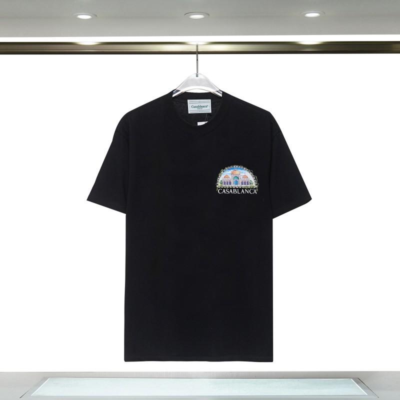 Casablanca 23 spring and summer new fantasy gate starry sky castle casa letter logo short-sleeved couple T-shirt