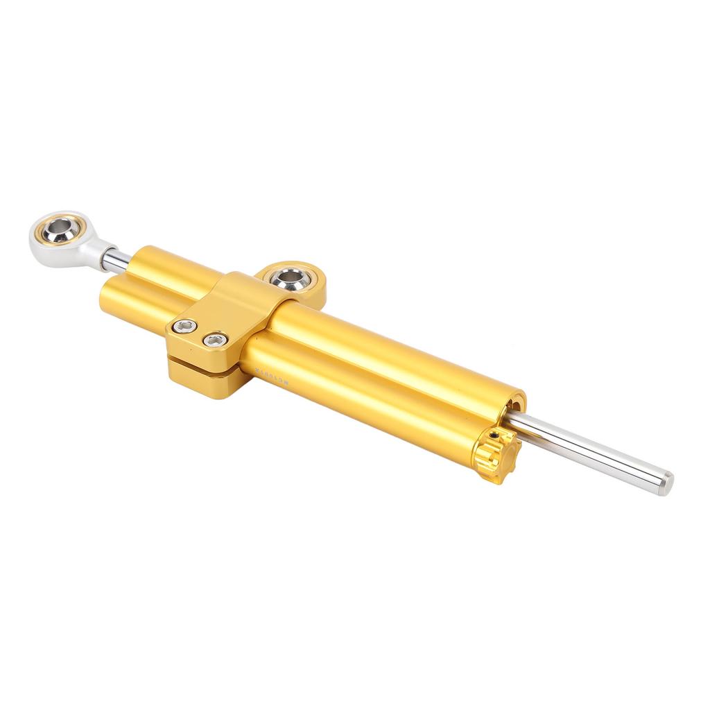Motorcycle Steering Damper Stabilizer Adjustable Enhances Stability Increases Safety Universal Fit for Motorbikes Gold