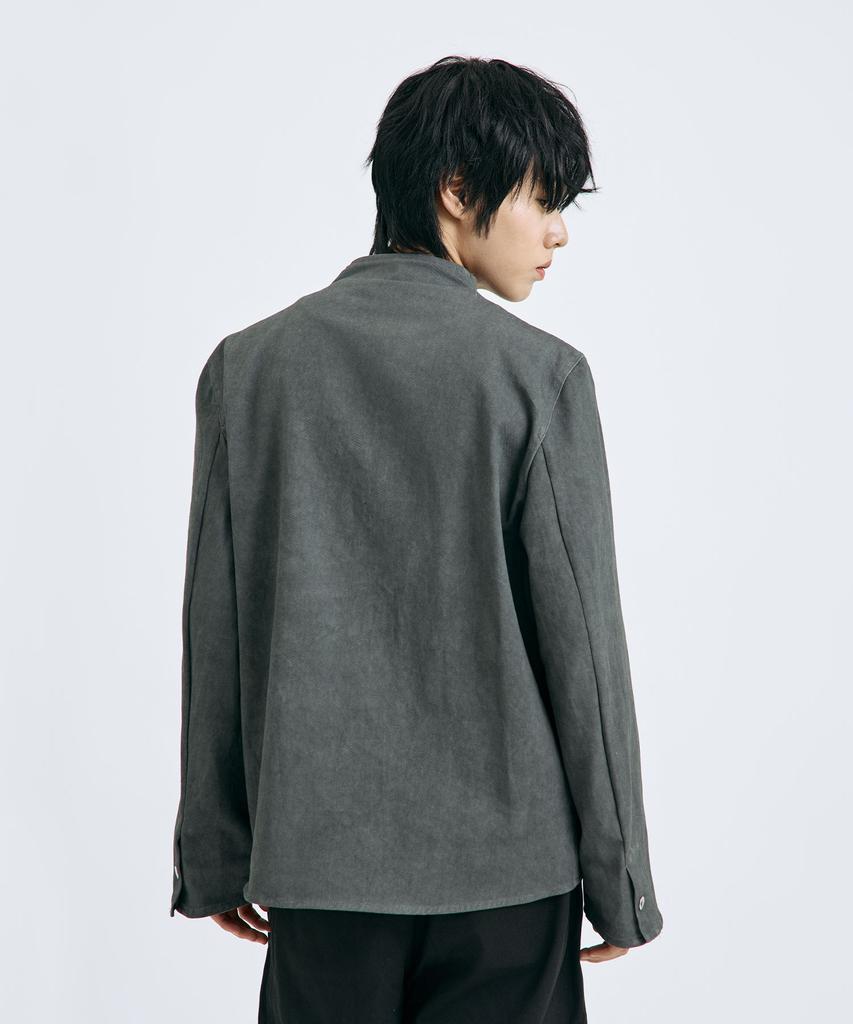 TEN PAST SEVEN Double Zipper Stand Neck Jacket (2 Colors)