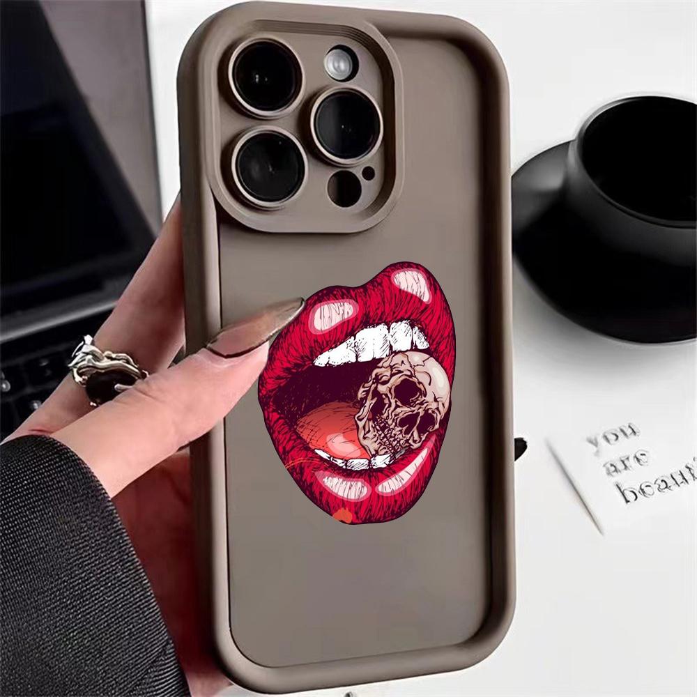 LZ20 Lips kiss design силиконовый чехол для телефона Infinix Smart 9 Hot 40i Tecno Camon 20 Pro Moto G22 G30 OnePlus Google Pixel 9 противоударный задний чехол