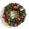 50CM Christmas Wreath & 2.7M Garland Set - Festive Door & Wall Decor