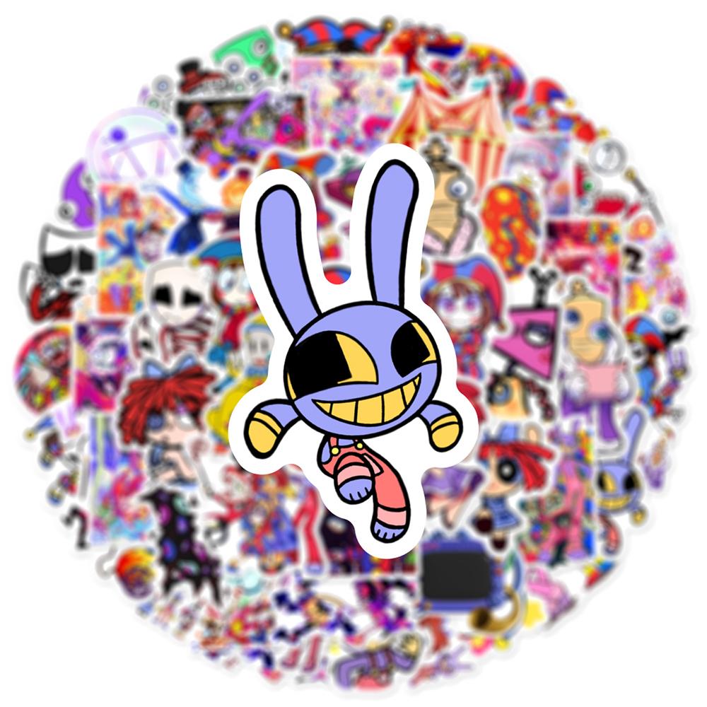 60 шт. Наклейки «Удивительный цифровой цирк» для ноутбука, скейтборда, багажа, чашки