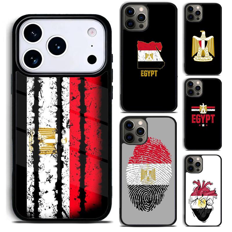 Мягкий чехол для телефона с флагом Египта для iPhone 17 16 15 14 13 12 11 Pro Max Plus 17Air Мягкий силиконовый чехол