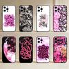 Крутое розовое граффити Чехол для телефона для iPhone 17,16,15,14,13,12,11 Plus,Pro Max,XS,Мягкий силиконовый черный чехол