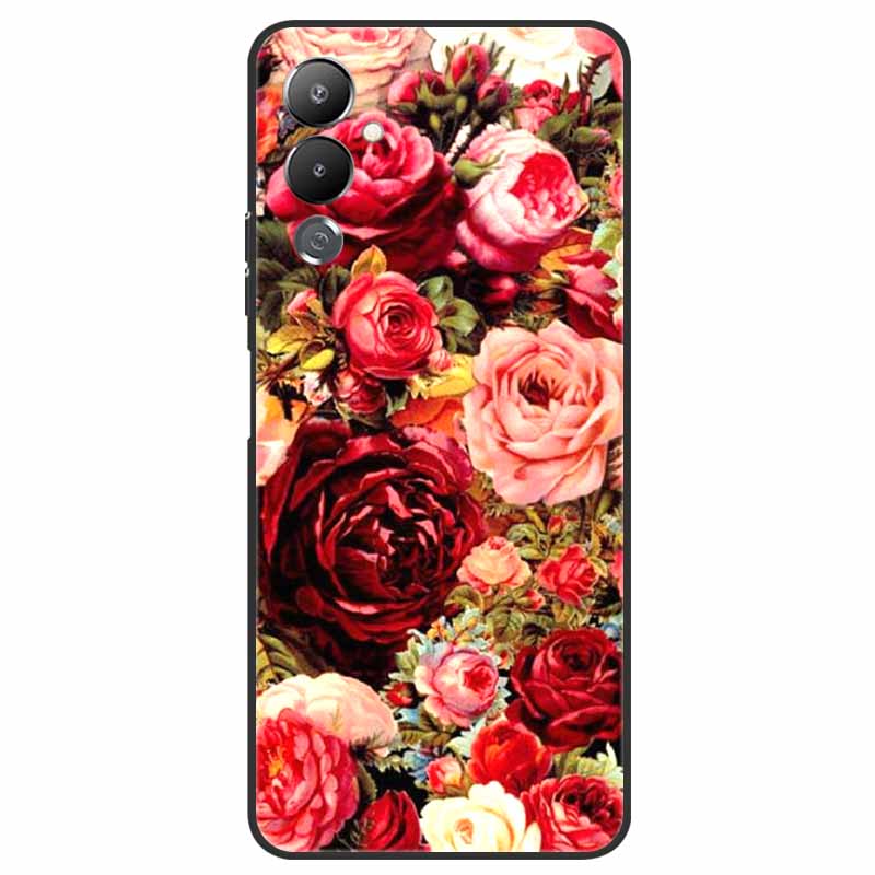 Чехол для Tecno Pova 4 LG7n Милый Модный ТПУ Силиконовый Чехол для Tecno Pova 4 Чехлы для Телефона Pova4 Ударопрочный Мягкий Чехол Funda Милый
