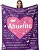 Подарки для бабушки на испанском Abuela Gifts Abuelita Плед для бабушки Праздничный Подарок на день рождения Regalos para Abuela/Abuelita плед
