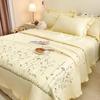 Korean Version Of The New Embroidered  Summer Cool Quilt Ice Silk Lace Air Conditioning Thin Quilt Sheet Pillowcase