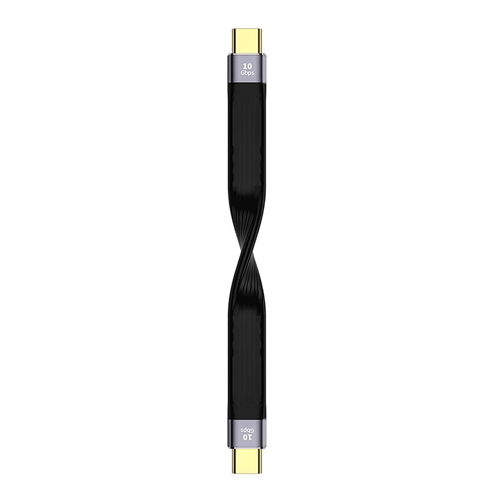Flexible Data Charging Cable Type-c Male-to-male / Usb Male To Type-c Male / Usb Female To Type-c Male Short-line High-speed 10g Fast Charging