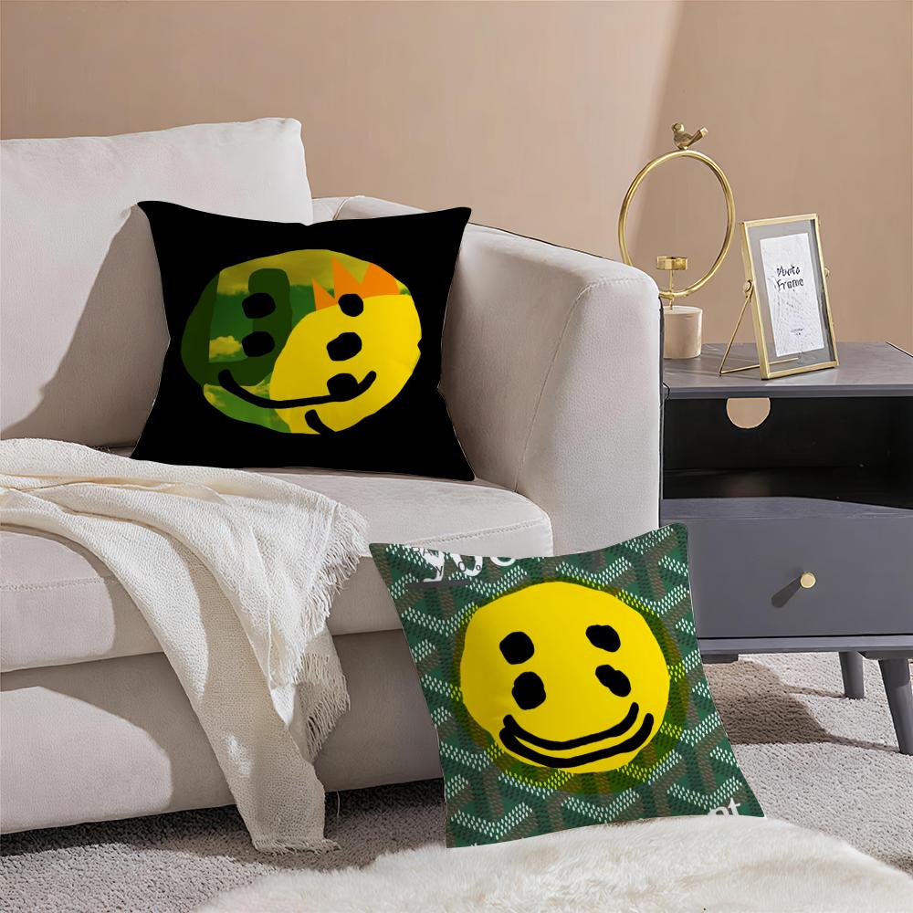 Роскошная наволочка для подушки Luxury Smile C-Cpfm, защита от пылевых клещей, невидимая молния, шелковистая короткошерстная наволочка для диванной подушки