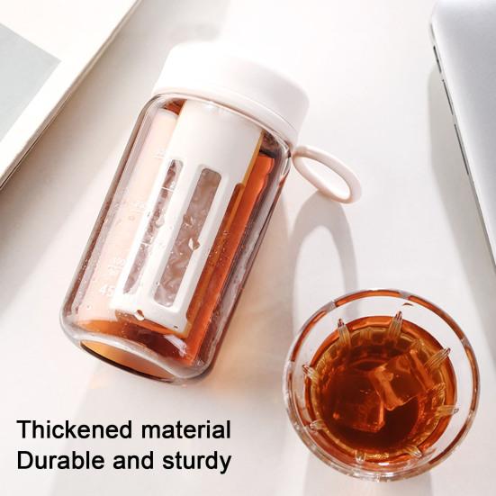 450/600ML Cold Brew Cup with Scale Filter Food Grade Large Capacity Portable Travel Tea Bottle Cold Brew Coffee Maker Jar