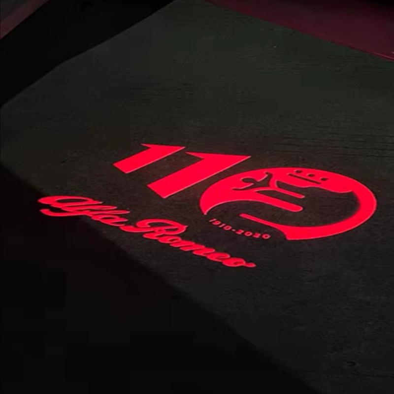 SVMHZ1 LED Emblem Lamp Car Door Projector Logo Welcome Light For Alfa Romeo 159 Mito Stelvio Brera Spider Giulietta Giulia Accessories