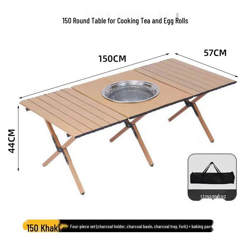 ZISIZ Outdoor Brazier Roll-Up Table