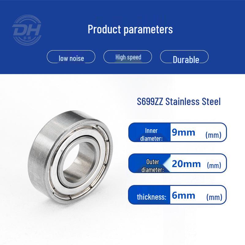 Stainless Steel Miniature Bearings: S6900ZZ, S6901ZZ, S6902ZZ, S694ZZ, S695ZZ, S696ZZ
