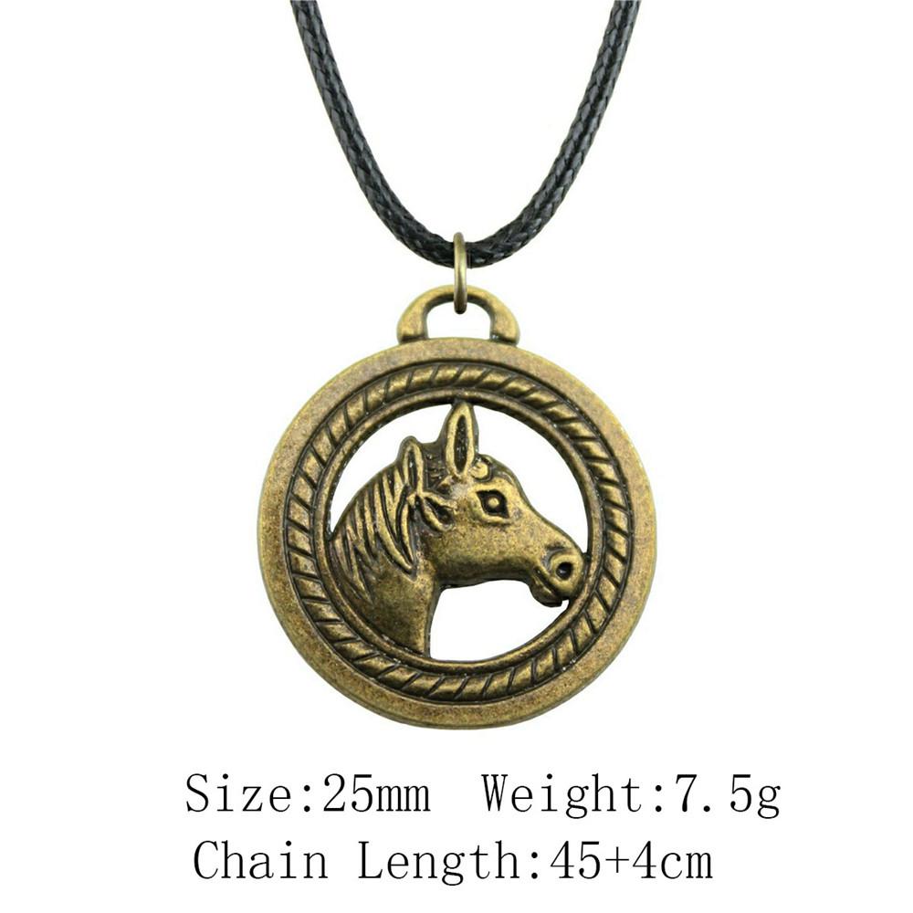 Новинки Чокеры Ожерелья Для Женщин Ожерелье С Слоном И Лошадью Кожаная Цепочка 45см Сувенирные Подвески На Шею