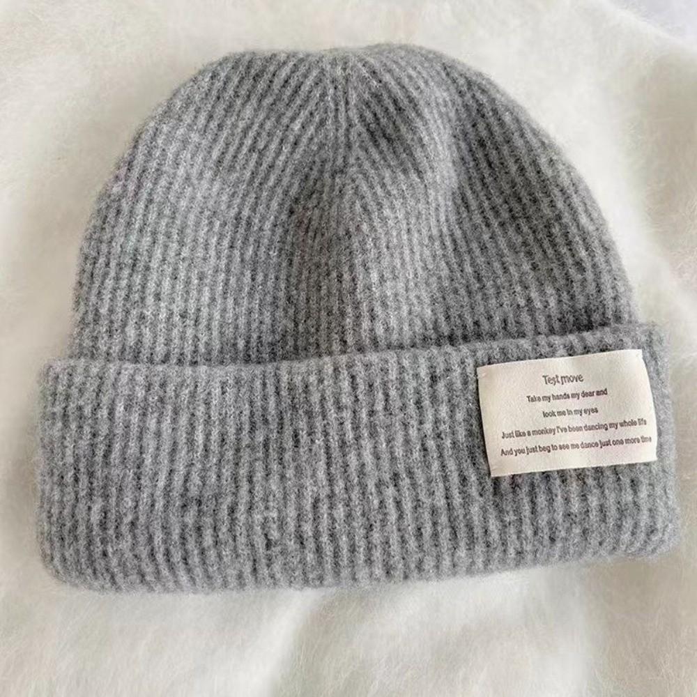 Ветрозащитная шапка-бини однотонная вязаная крючком шапка-колпак модная зимняя вязаная шапка