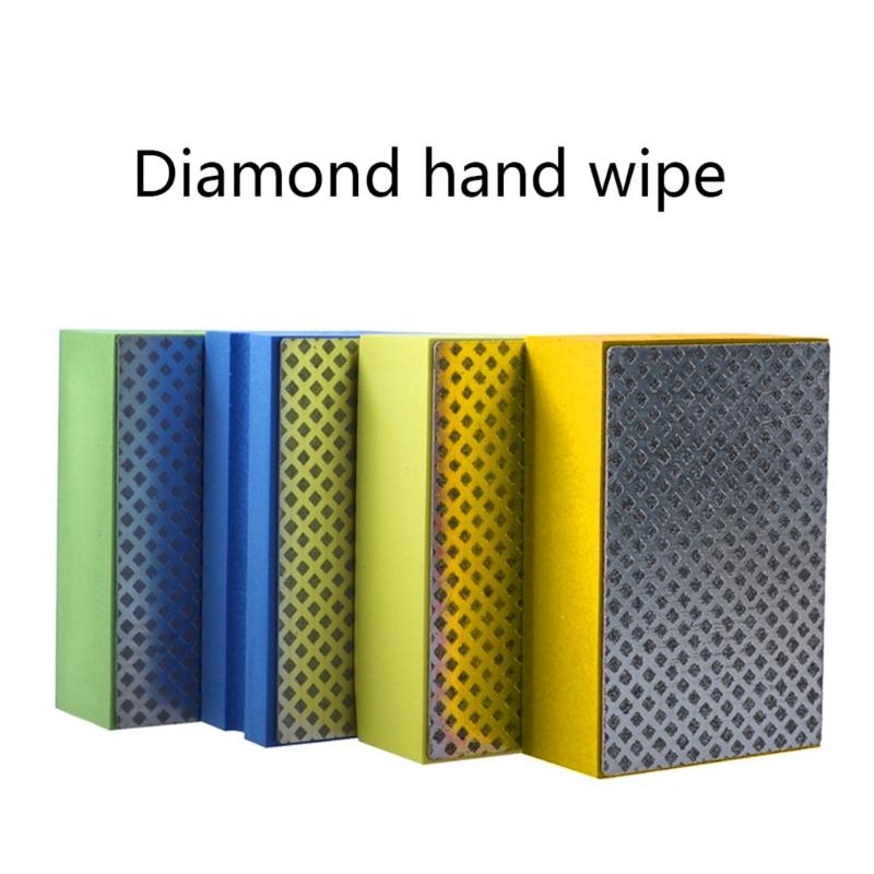 Durable Diamond Hand Polishing Pads for Sanding Concrete Glass Stone Granite Marble Remove for Sharp Edge 60# 100# 200#