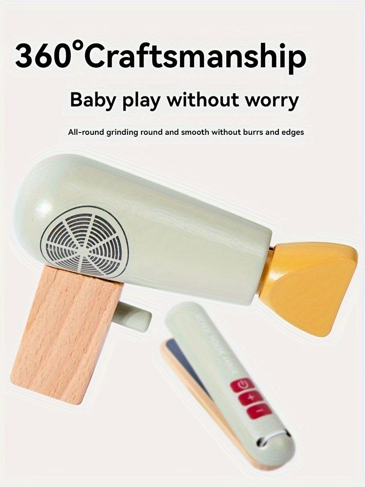 13 шт. Деревянный парикмахерский набор Набор игрушек для парикмахерской для молодежи, Деревянный набор игрушек для макияжа, Игрушка для индивидуальной прически, Набор для бритья для мальчика