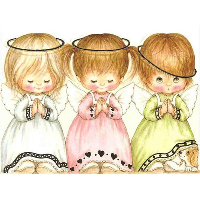 Квадратный/круглый алмаз 5D Diy алмазная живопись красивая девушка ангел Алмазная вышивка крестиком горный хрусталь мозаичное украшение