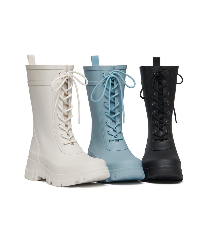 Rockfish Weatherwear Платформа Шнуровка Резиновые Сапоги Средние - 3 Цвета