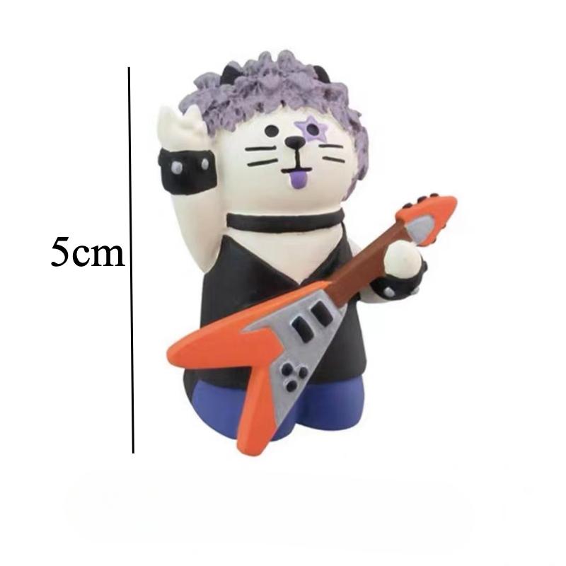 Cute Cat Halloween Concert Miniatures Funny Ghost Figurines Kawaii Shiba Vampire Magic Pumpkin Miniatures DIY Home Decoration