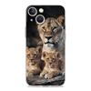 Чехол для телефона «Лев Альфа-самец Детеныш» для iPhone 11 Чехлы iPhone 15 12 13 14 16 Pro Max X XR XS 14 15 Plus 16Pro iPhone16 Прозрачная крышка