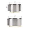 Stainless Steel Round Shape Mousse Baking DIY Pastry Ring Mold Round Adjustable Exquisite Children's Day Baking Gift