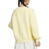 adidas Свитшот с логотипом Doubleknit Crew с принтом логотипа, свободный, с длинным рукавом, женский свитшот, желтый JJ3569