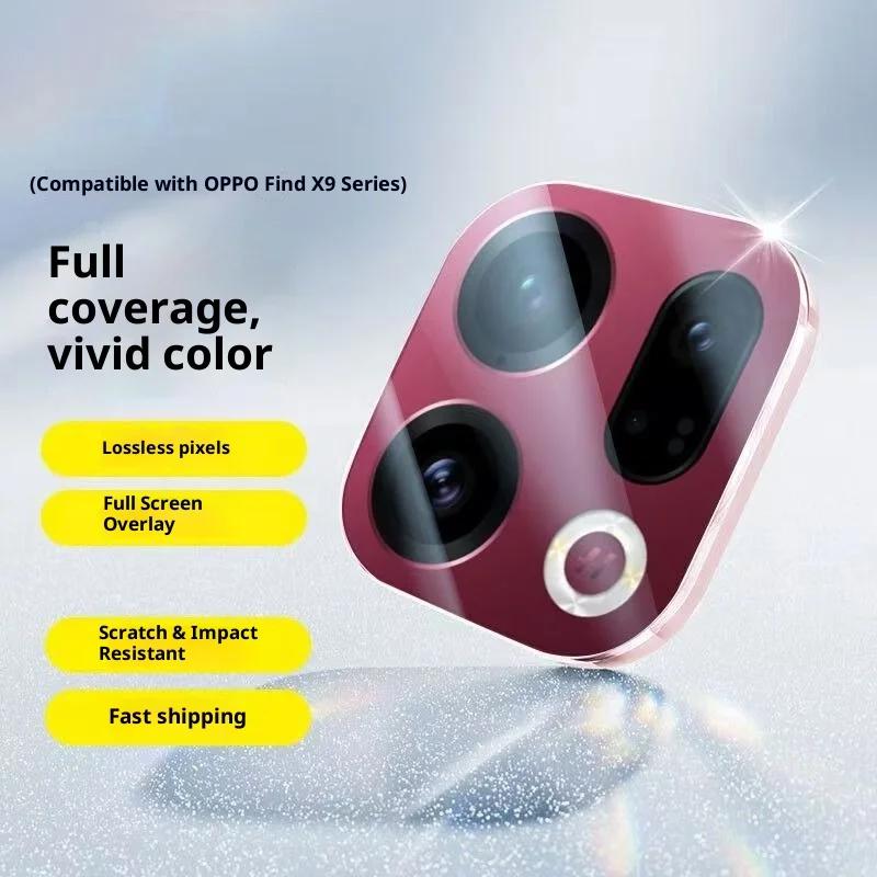 For OPPO Find X9 Pro 3D Lens Glass Protector 3D Tempered Glass Back Camera Film Anti-Scratch Anti-Fingerprint HD Lens Cover