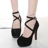 Sexy Classic High Heels Women's Sandals Summer Shoes Ladies Strappy Pumps Platform Heels Woman Ankle Strap Shoes