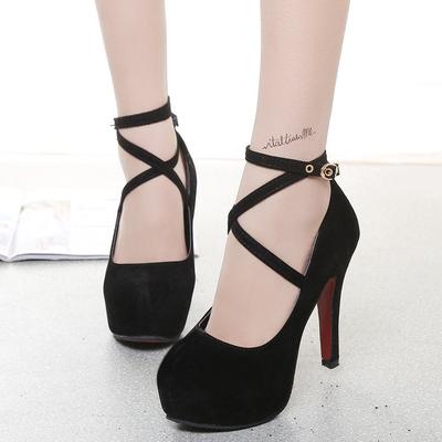 Sexy Classic High Heels Women's Sandals Summer Shoes Ladies Strappy Pumps Platform Heels Woman Ankle Strap Shoes