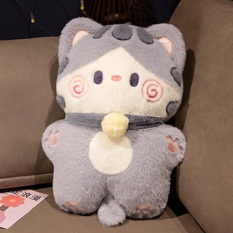 Cute Dog Sweating Doll Big Eyes Cat Plush Toy For Kids Birthday Gift Decor And