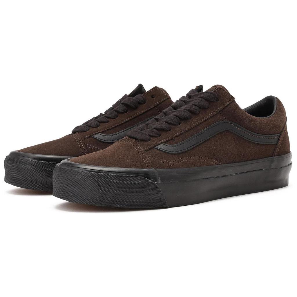Vans Premium Old Skool Comfortable Versatile Low-Top Skate Shoes Unisex Sneakers Brown Black VN000D56YS8