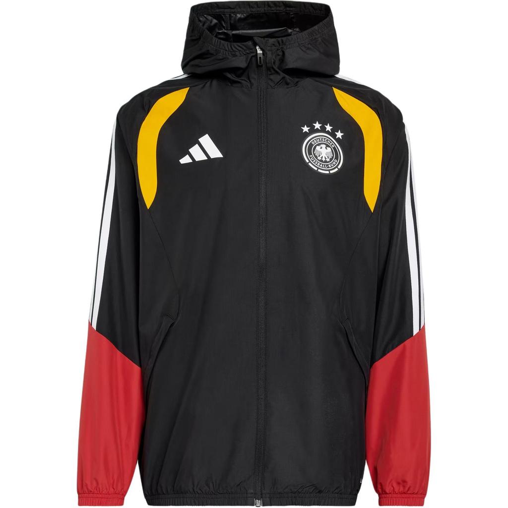 adidas Германия 26 Tiro Всесезонная куртка Черный Мужская верхняя одежда KB4489