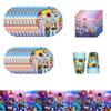 51pcs Toy Story Party Tableware Kit Include Plates Cups Napkins Tablecloth