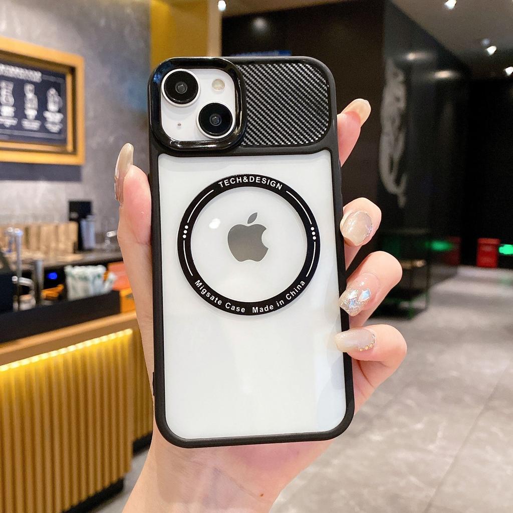 Подходит для IP16promax Магнитный чехол из углеволокна Apple 15 Цветная рамка 13/14 Полный комплект 12P Чехол для телефона