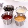 12PCS/SET Stainless Steel Barbecue Dipping Cup 304 Stainless Steel Seasoning Dish  Barbecue Season